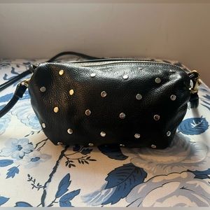 CLARE V. L’Ami Black Leather Studded Bag Sold Out